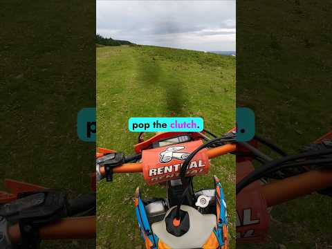 How to clutch up #wheelie #enduro #dirtbike