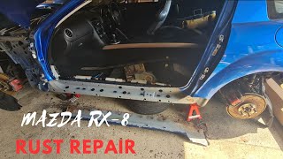 2004-2008 Mazda RX-8 Quarter Panel: Fighting Rust and Replacing Welded ...