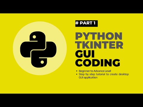 Python Gui Tkinter Basic Code Learning Tutorial Step By Step Guide To Create Desktop Gui Software