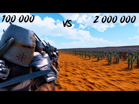100,000 HEAVY KNIGHT  vs 2,000,000 FOOTMAN | Ultimate Epic Battle Simulator 2