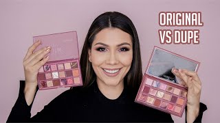 HUDA BEAUTY VS RUBY ROSE, ESTE DUPE VALE LA PENA Naughty Palette vs Cosmo Glow Palette