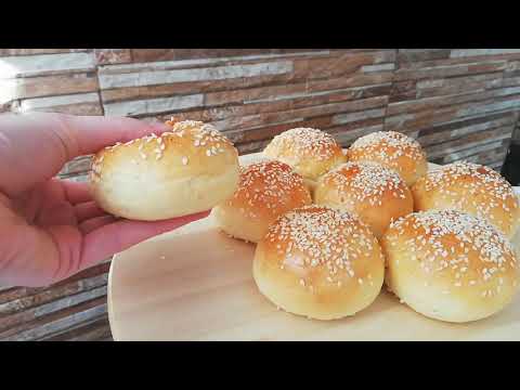 🍔Peciva za Burgere i Sendviče // Jednostavan Recept za Hamburger Peciva 🍔