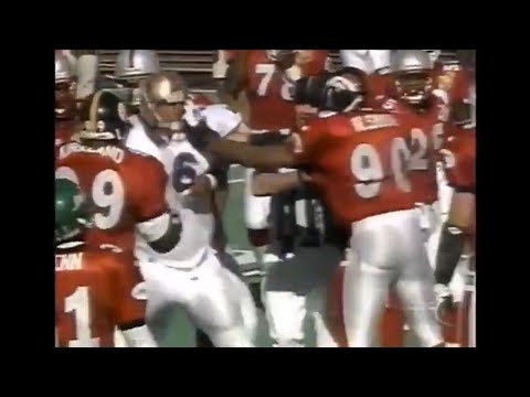 Neil Smith and Kevin Gogan fight at the Pro Bowl (February 1, 1998)