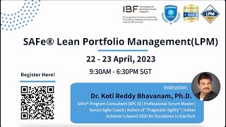 Lean Portfolio Management (LPM) | 22 - 23 April, 2023