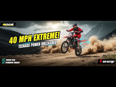 KOOZ HP115E Electric Dirt Bike Review for Kids and Teens