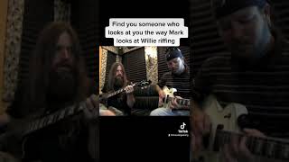 “The vomit riff” Lamb of God’s Mark and Willie tour bus circa 2010 #metalhead #guitar #lambofgod