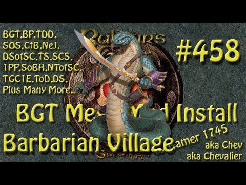 Let's Play Baldur's Gate Trilogy Mega Mod Part 458 Barbarian Village attacked by Yuan-Ti