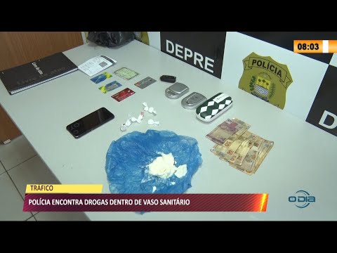 Traficante joga drogas em vaso sanitário para tentar escapar da Polícia 08 04 2021