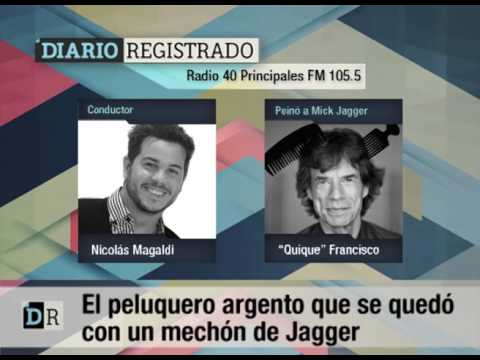 el peluquero argento que se quedo con un mechon de jagger