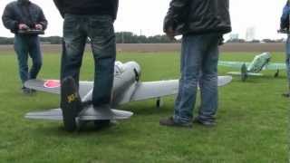 preview picture of video 'Warbird-Meeting 2012 in castrop-rauxel RC Flight Kriegsflugzeuge und Jets mit Gas Turbinen'