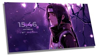 This is the best Itachi Uchiha desktop customization #rainmeter #desktopcustomization