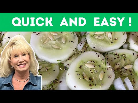 The Best Easy and Quick Vinegar Cucumber Salad Ever !
