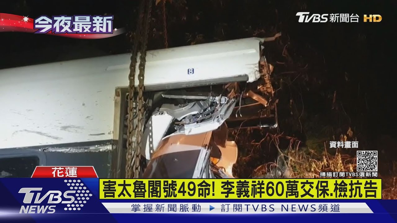 害太魯閣號49命! 李義祥60萬交保、檢抗告