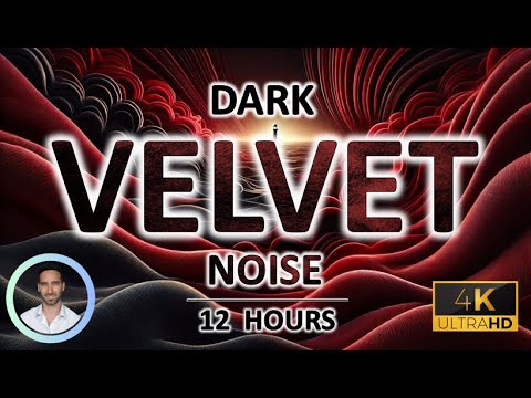 Dark Velvet Noise for Uninterrupted Sleep | 12 Hours | BLACK SCREEN | Tinnitus & Anxiety Relief