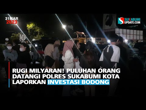 Rugi Milyaran! Puluhan Orang Datangi Polres Sukabumi Kota Laporkan Investasi Bodong