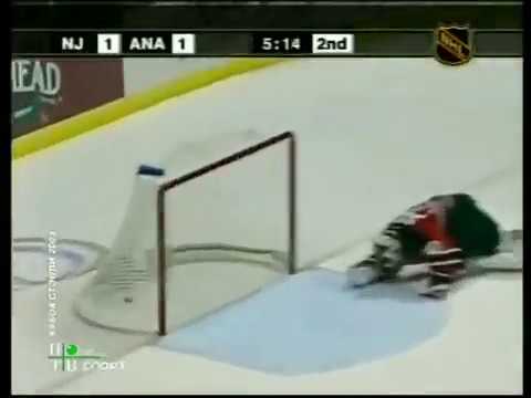 Sandis Ozolinsh goal Anaheim Ducks vs New Jersey Devils 2003