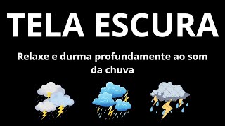 Relaxe e durma profundamente ao som da chuva a cair e dos trovões altos num telhado de zinco