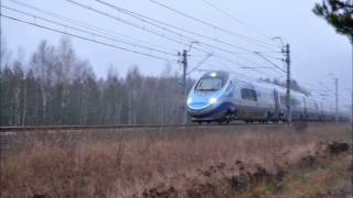 preview picture of video 'Kolejne testy Pendolino na CMK'