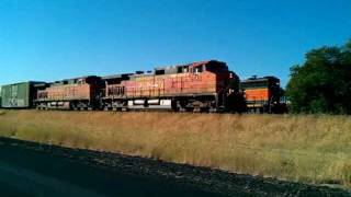preview picture of video 'BNSF Roll-By at Finley WA'