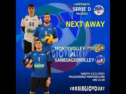 MonteVolley - San Biagio Volley - Campionato Serie D Maschile - 13/11/2021