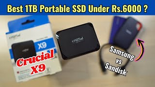 Crucial X9 1TB - Best Portable SSD Under 6000? (Samsung vs Sandisk) | AGIF Sale 2025