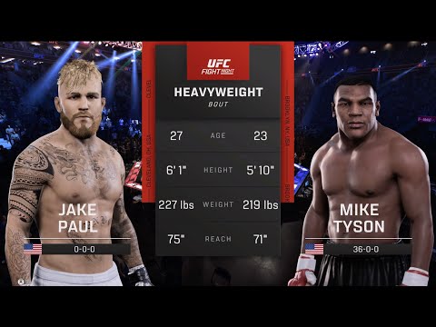 Jake Paul vs Mike Tyson FULL FIGHT (UFC 5 Simulation)