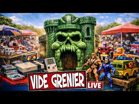 Thumbnail for De belles trouvailles en Vide Grenier Live 🤩 JV et jouets Vintage #viral #pourtoi #brocante #toys by vide