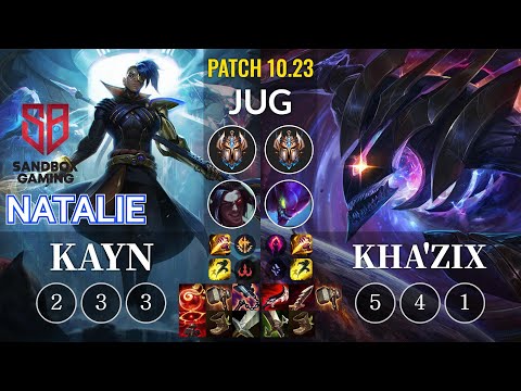SB Natalie Kayn vs Kha'Zix Jungle - KR Patch 10.23