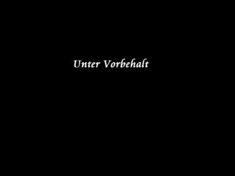 Unter Vorbehalt