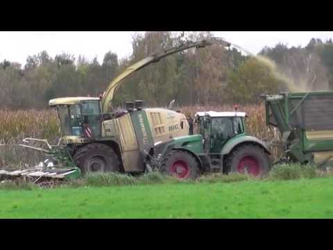 Maishäckseln 2017 mit schwierigen Verhältnissen mit ein Krone Big X 850