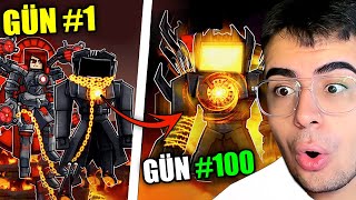 Minecraft'ta TİTAN TV MAN Olarak 100 Gün GEÇİRMEK..