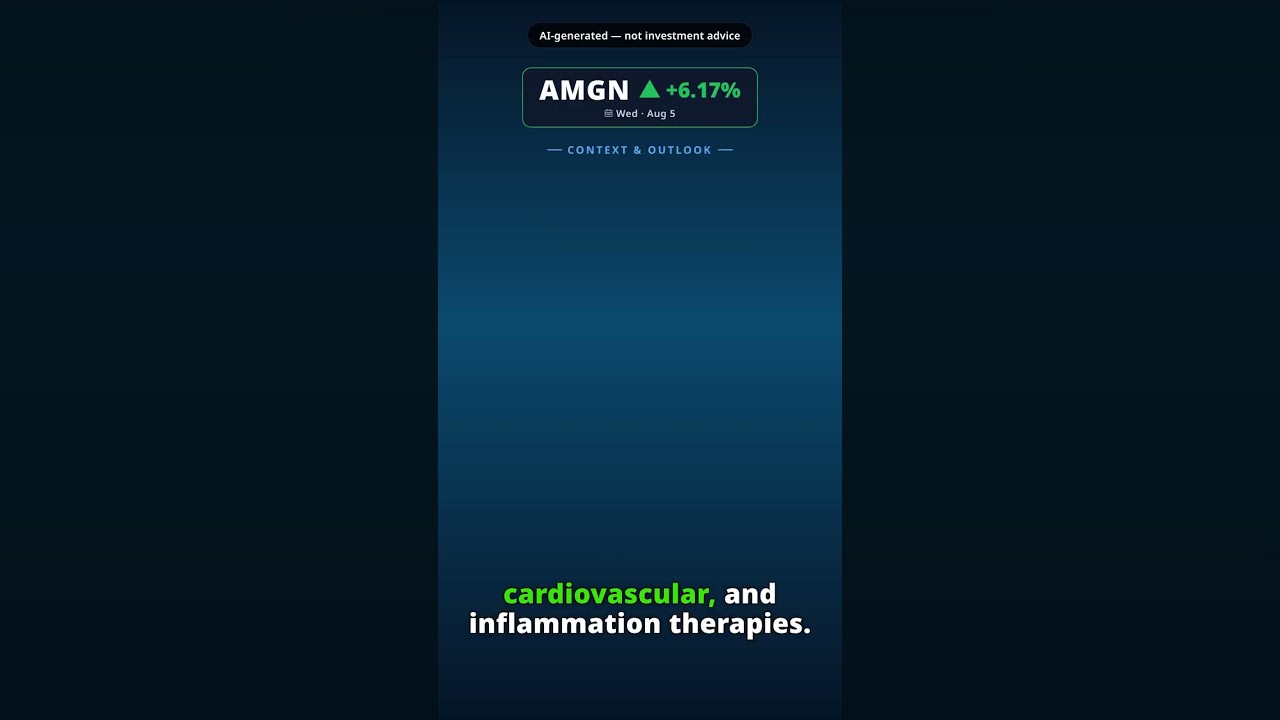 Why Is Amgen Stock Jumping Today? AMGN +6.17% (Aug 5) — All Time High