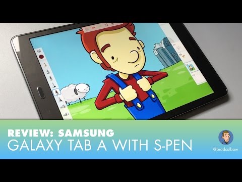 Drawing on the Samsung Galaxy Tab A with S pen - A...