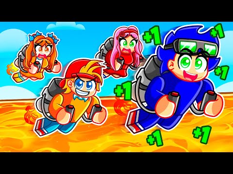 Conseguí el JETPACK MÁS RÁPIDO para SOBREVIVIR al SUELO ES LAVA en Roblox!
