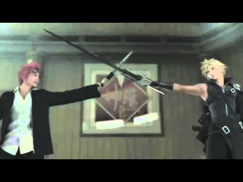 "Final Fantasy VII: Advent Children" Cloud vs Reno Funny scene