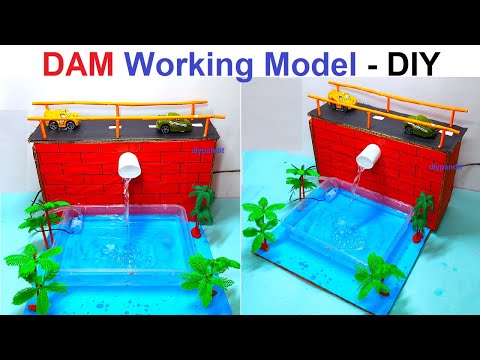 dam working model for science project exhibition new innovative design diy howtofunda