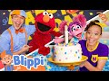 Blippi Throws Elmo A Surprise Birthday Party SesameStreet Videos For Kids