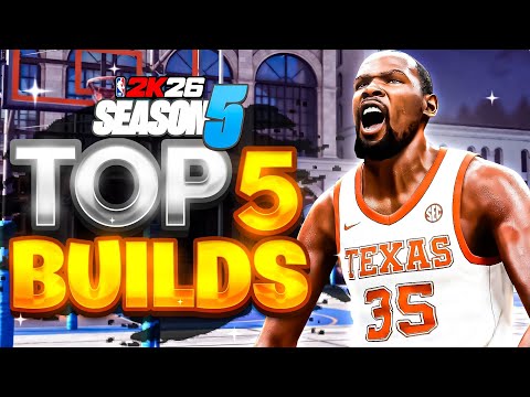 TOP 5 BEST BUILDS for SEASON 5 NBA 2K26🔥MOST OVERPOWERED BEST BUILDS! Best build 2k26