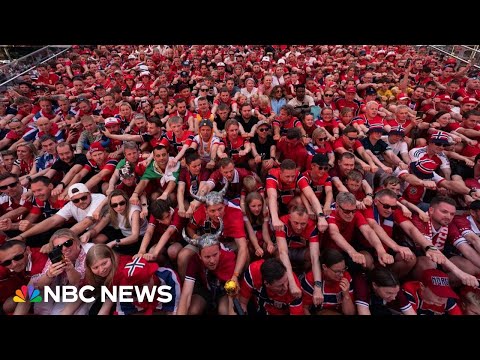 Norway fans invade the U.S. with viral ‘Viking row’