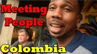 Making Friends in Medellin Colombia Parque Lleras