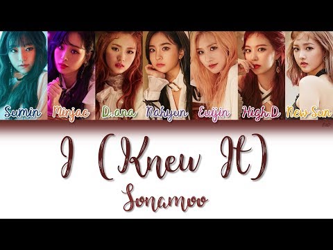 SONAMOO (소나무) - I (Knew It) | Han/Rom/Eng | Color Coded Lyrics |