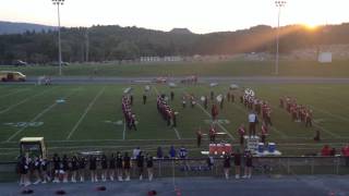 preview picture of video 'SVHS Marching Band Performance at Palmerton HS 2013 09 20'