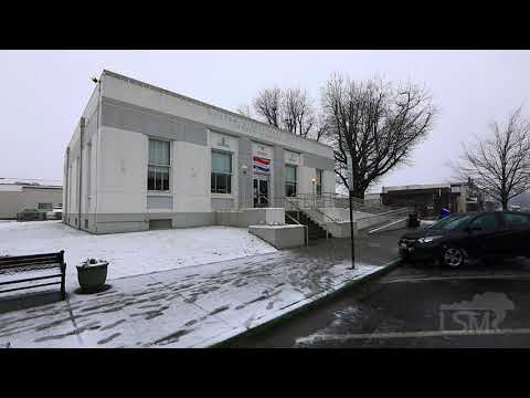 02-04-2020 Lynden, WA Snow; City in Snow; Travel Around Town in Snow; Windmill in Snow