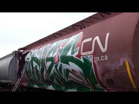Big Miles SDK - Wholecar - Train Graffiti - Stompdown Killaz - Canada