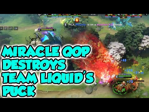 Miracle Queen of Pain Destroys Team Liquid