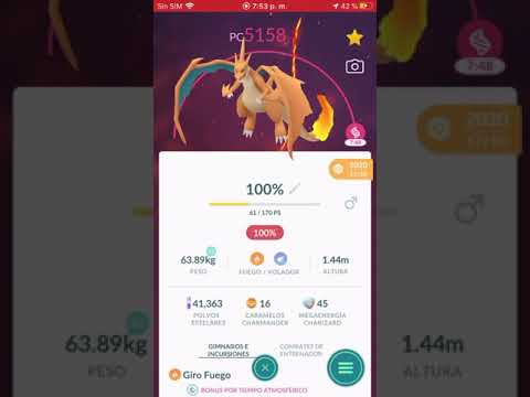 MEGA Charizard Y ( 5,000 PC + ) En Pokémon Go !!