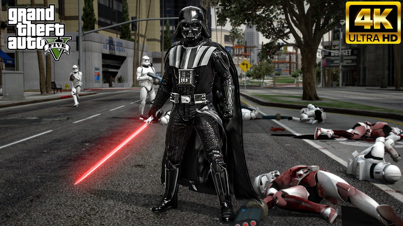 GTA 5 - Star Wars Lightsaber Mod Showcase 