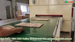 FULL DÂY CHUYỀN MÁY LĂN SƠN SẤY UV TỰ ĐỘNG 2 Lớp| HỆ THỐNG MÁY CÁN SƠN UV Woodmaster tại Bình Dương