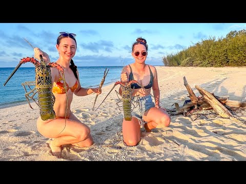 Exploring Uninhabited tropical Island Spearfishing For Food
