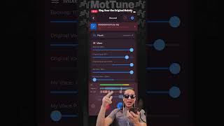 Your voice snaps onto the original singer's melody